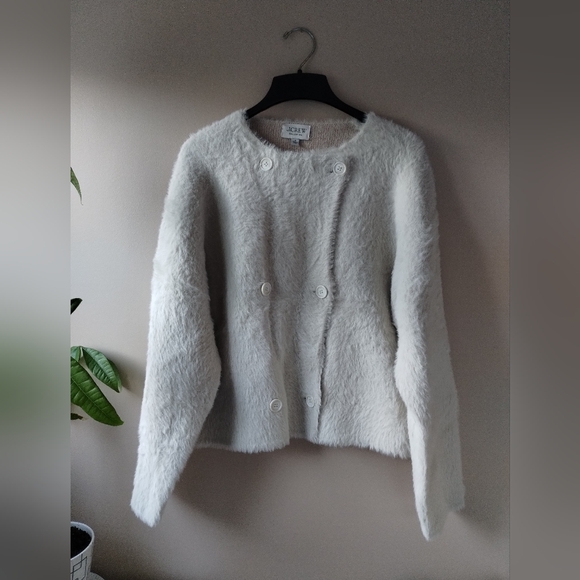 J. Crew Double Faced Wool Blend Teddy Jacket Medium - Picture 10 of 10